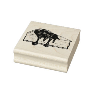 New York Foodie Cherry Cheesecake Slice NYC Frimär Stämpel