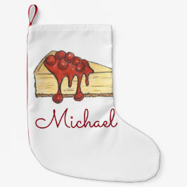 New York Foodie NYC Cherry Cheesecake Slice Liten Julstrumpa