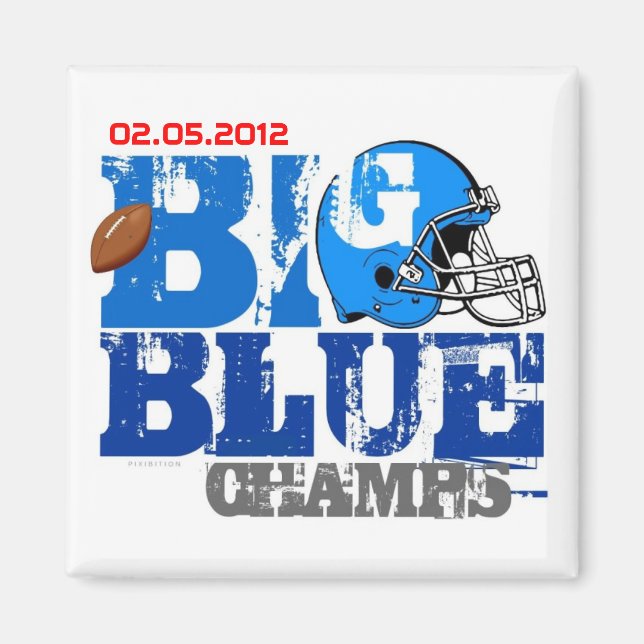 New York Football Champs 2012 Magnet (Framsidan)
