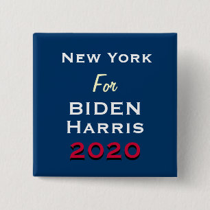 New York for BIDEN HARRIS 2020 Kampanj Knapp