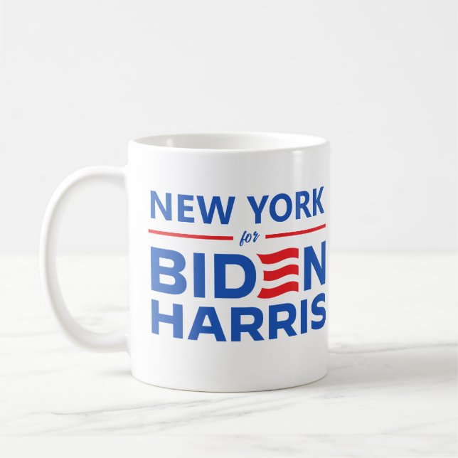 New York för Biden Harris Kaffemugg (Vänster)