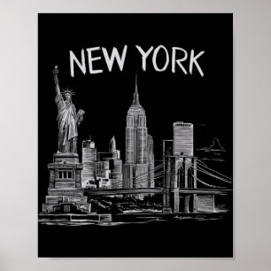 New York För Män Kvinnor Ny Stad Vintage Urban Nyc Poster