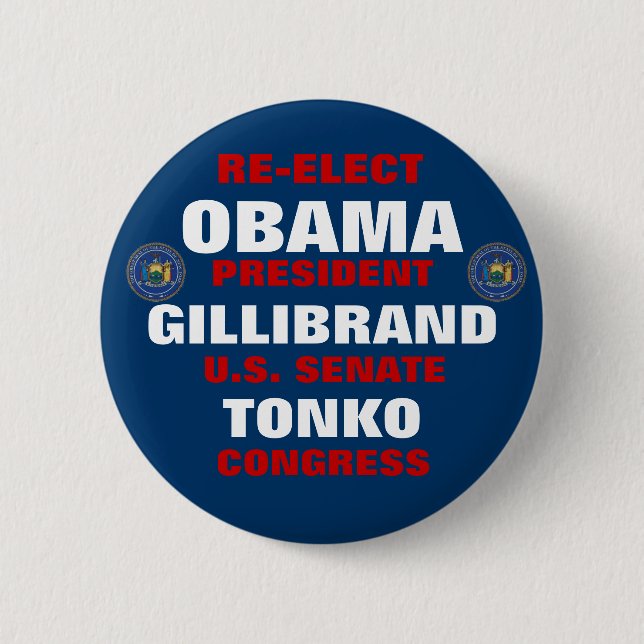 New York för Obama Gillibrand Tonko Knapp (Framsida)