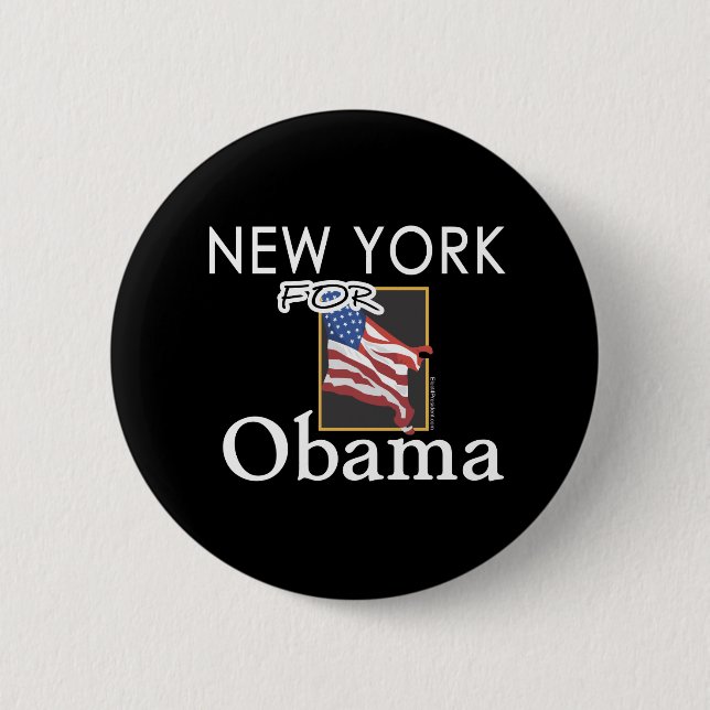 New York för Obama knäppas Knapp (Framsida)