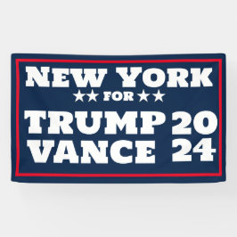 New York for Trump Vance 2024 Banner