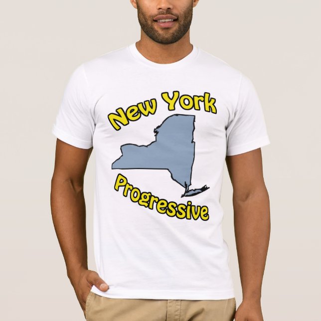 New York framstegsvänT-tröja T-shirt (Framsida)