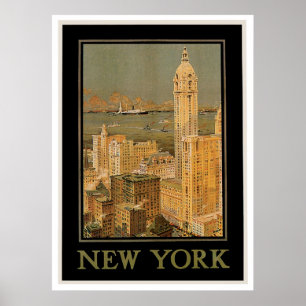 New York från Glasgow Poster
