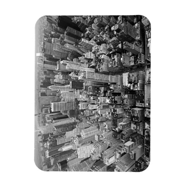 New York från ovan Magnet (Vertikal)