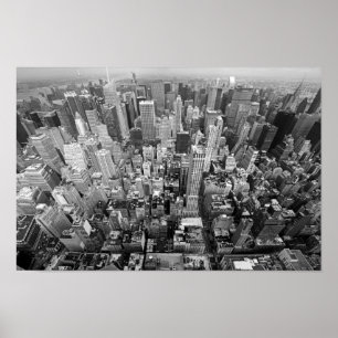 New York från ovan Poster