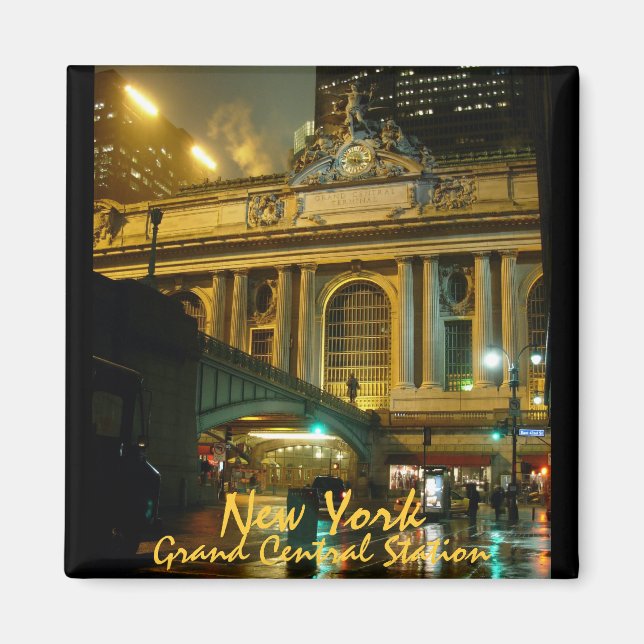 New York Fridge Magnet Grand Central Souvenirs (Framsidan)