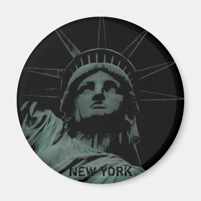 New York Fridge Magnet NY Souvenir Magnet (Framsidan)