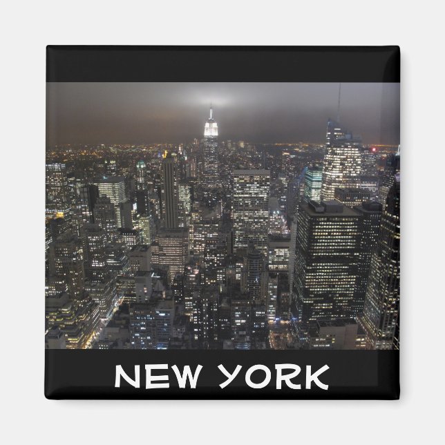New York Fridge Magnet NY Souvenir Magnet (Framsidan)