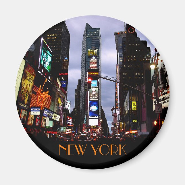 New York Fridge Magnet NY Souvenir Magnet (Framsidan)