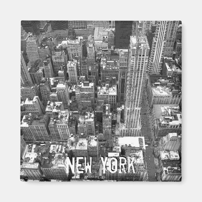 New York Fridge Magnet NY Souvenir Magnet (Framsidan)