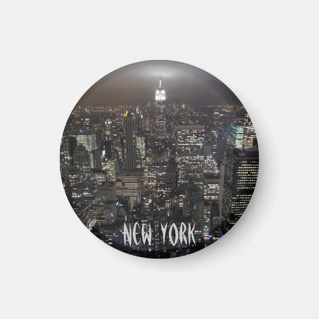 New York Fridge Magnet NY Souvenir Magnet (Framsidan)