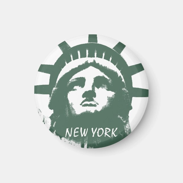 New York Fridge Magnet NY Souvenir Magnet (Framsidan)