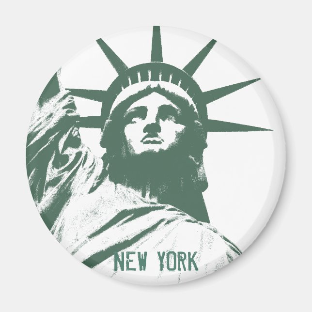 New York Fridge Magnet NY Souvenir Magnet (Framsidan)