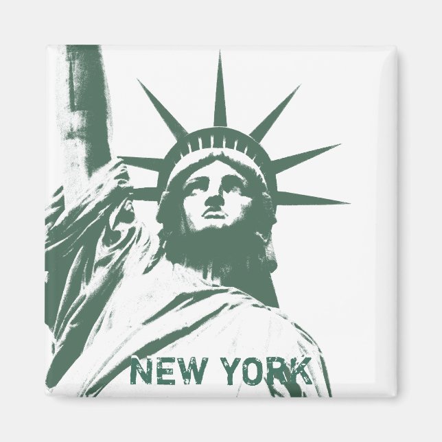 New York Fridge Magnet NY Souvenir Magnet (Framsidan)