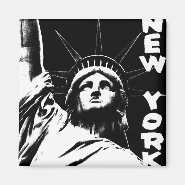 New York Fridge Magnet NY Souvenir Magnet (Framsidan)