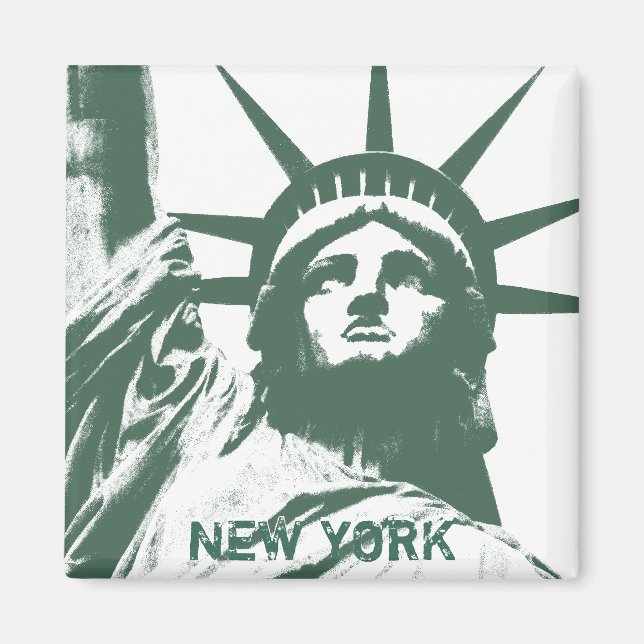 New York Fridge Magnet NY Souvenir Magnet (Framsidan)
