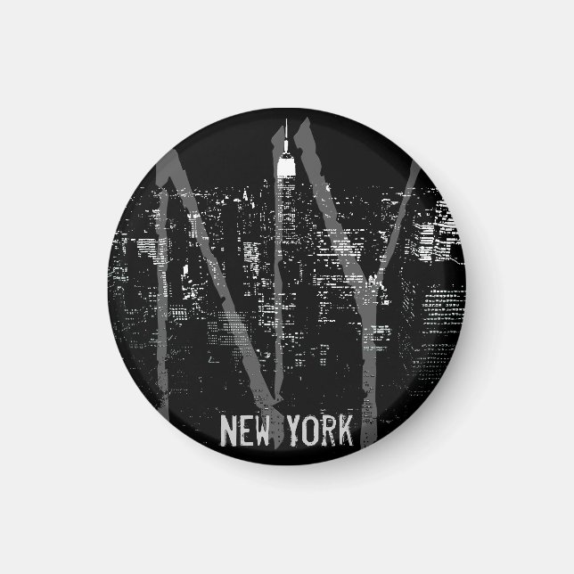 New York Fridge Magnet NY Souvenir Magnet (Framsidan)