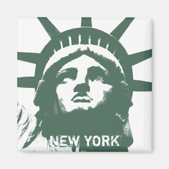 New York Fridge Magnet NY Souvenir Magnet (Framsidan)
