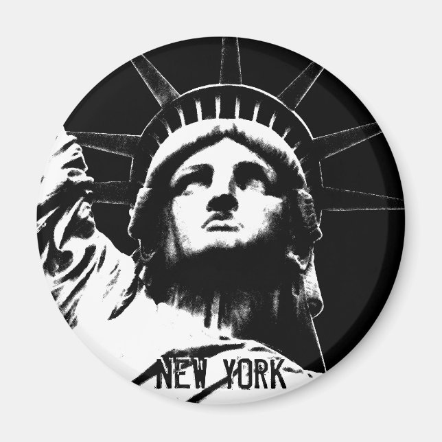 New York Fridge Magnet NY Souvenir Magnet (Framsidan)