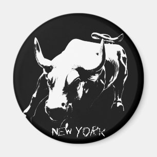 New York Fridge Magnets Bull Statue NYC Souvenirs Magnet