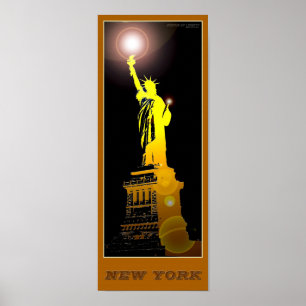 New York-Frihetsgudinnan - 02 - Reseaffisch Poster