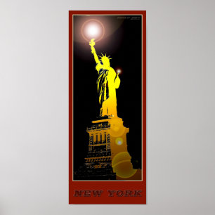 New York-Frihetsgudinnan - 03 - Reseaffisch Poster