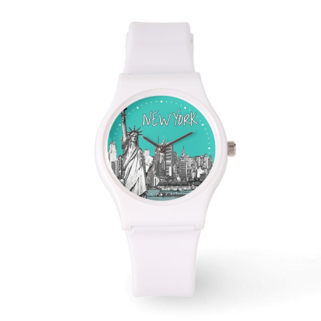 New York Frihetsgudinnan Modern Armbandsur (Framsida)