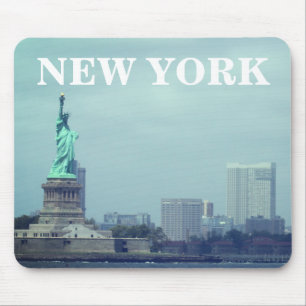 New York Frihetsgudinnan och Cityscape Musmatta