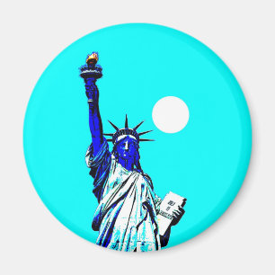 New York Frihetsgudinnan Pop Art Magnet