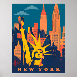 New York, Frihetsgudinnan, Resa Poster