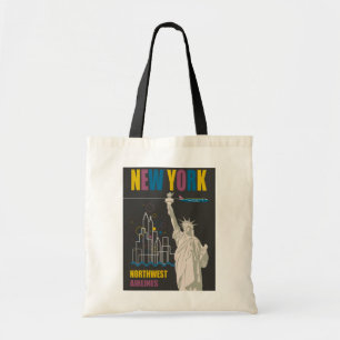 New York Frihetsgudinnan Retro Travel Poster Tygkasse