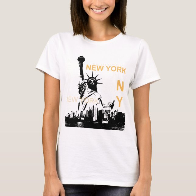 New York Frihetsgudinnan T Shirt (Framsida)