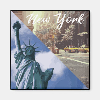 New York Frihetsgudinnan Taxi Magnet