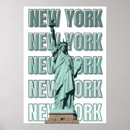 New York frihetsgudinnan väggdekor Poster