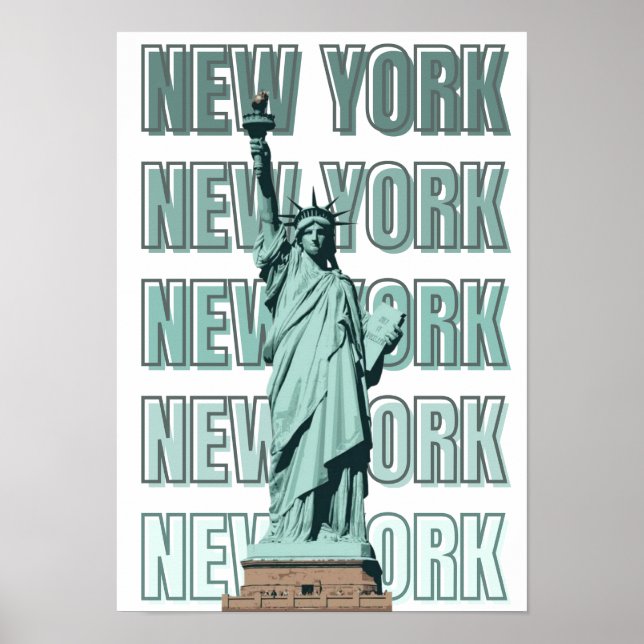 New York frihetsgudinnan väggdekor Poster (Framsidan)