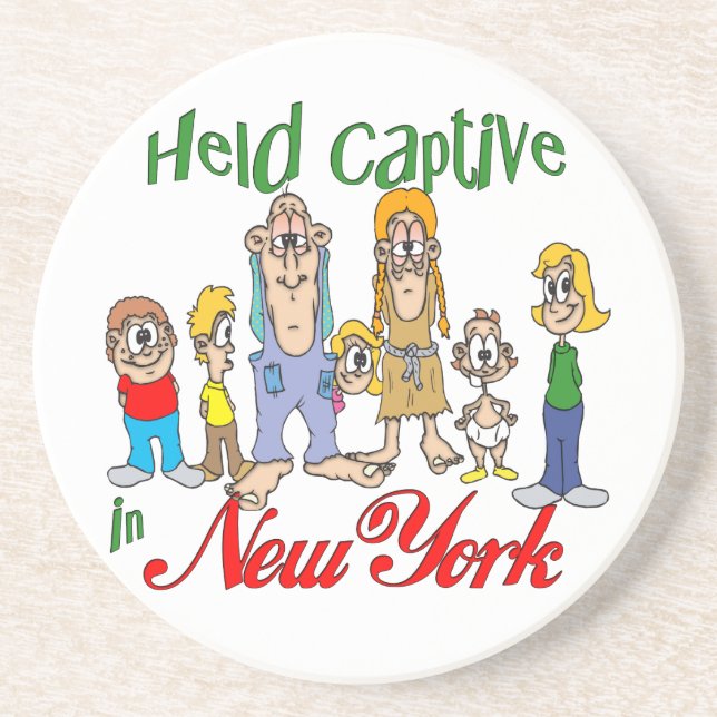 New York Funny Trailer Park Sandstone Underlägg (Framsidan)