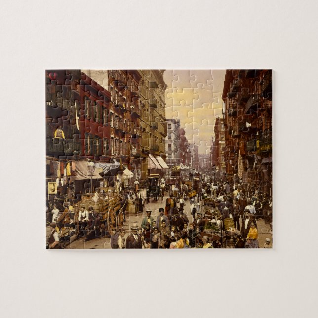 New York-gatan 1890 Pussel (Horisontell)