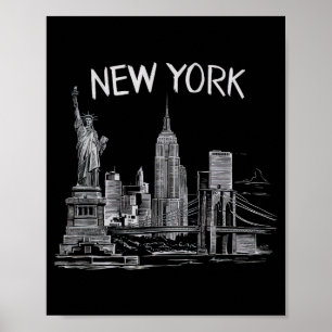 New York-gåvor för män och kvinnor NY City Vintage Poster