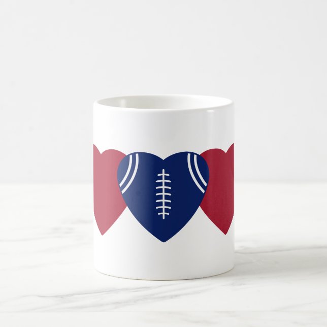 New York Giants Football Heart Design Kaffemugg (Center)