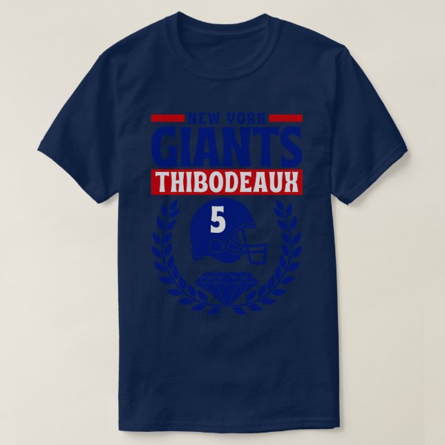 New York Giants Thibodeaux 5 American T Shirt (Design framsida)