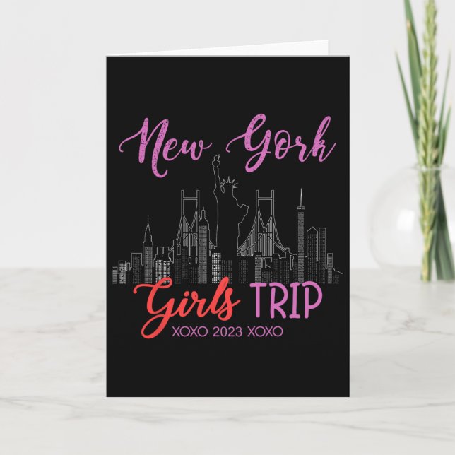 New York Girls Trip 2023 Nyc Vacation 2023 Ladies  Kort (Framsida)