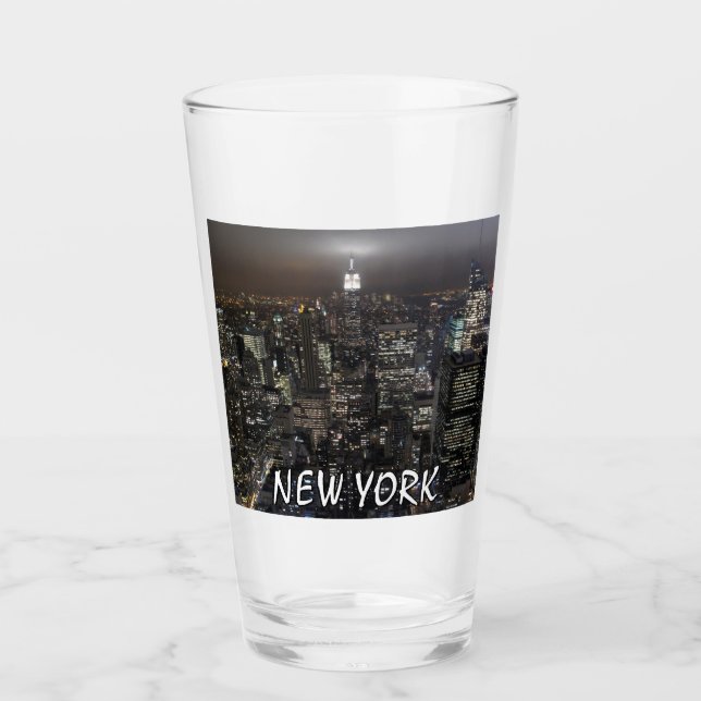 New York Glass Personlig New York Souvenirs Glaskopp (Framsida)