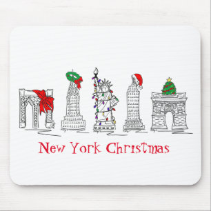 New York God jul NYC Helgdag Landmarks Musmatta