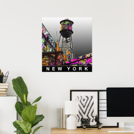 New York graffiti poster