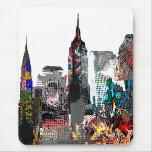 New York graffiti skyline Musmatta