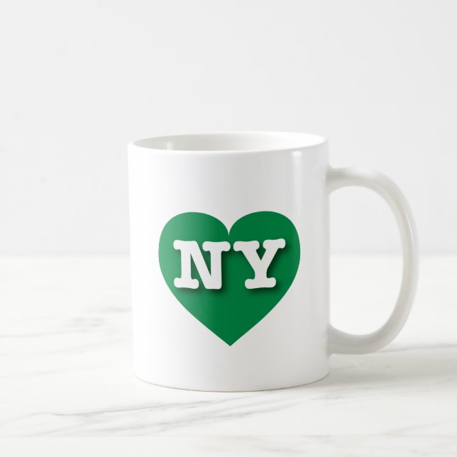 New York Grönt Heart - I kärlek NY Kaffemugg (Höger)